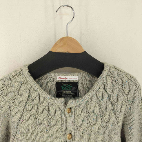 ビームスボーイ BEAMS BOY Kilcarra 水牛ボタン ケーブルニットカーディガン レディース