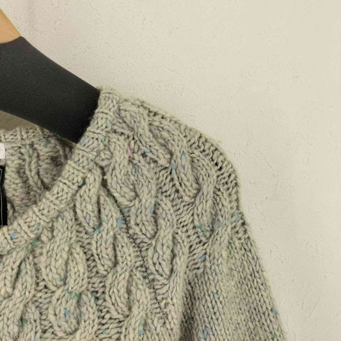 ビームスボーイ BEAMS BOY Kilcarra 水牛ボタン ケーブルニットカーディガン レディース