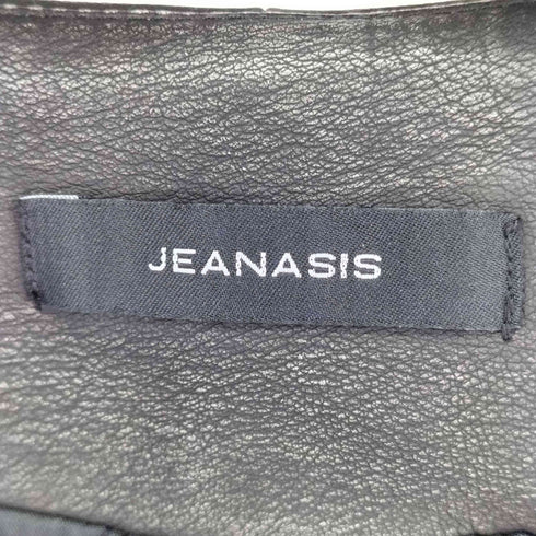ジーナシス JEANASIS フェイクレザーベスト レディース