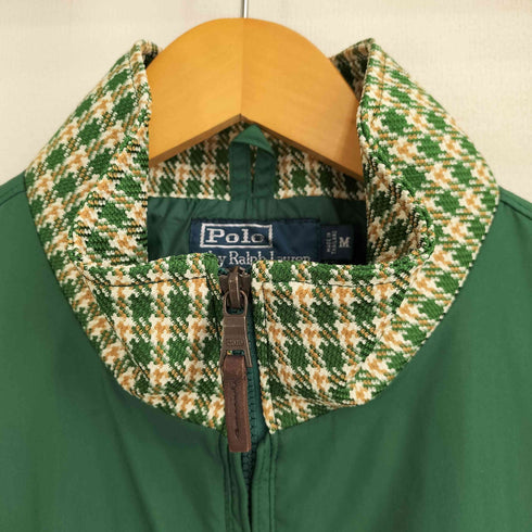 ポロバイラルフローレン Polo by RALPH LAUREN 90S ポニー刺繍 ポリエステル ジップアップジャケット メンズ import:M