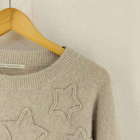 レディラックルカ LADY LUCK LUCA 星 アンゴラ ニット メンズ