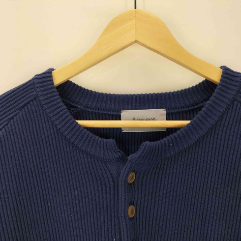 Neweye ニューアイ Jiji Knit ジジニット ヘンリーネック リブ ニット セーター 肉厚 メンズ FREE