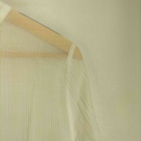 ウィルフリー willfully 楊柳 ノーカラー ブラウス レディース FREE