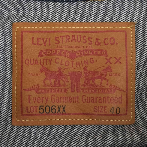 リーバイスヴィンテージクロージング Levis Vintage Clothing 506XX 1936年モデル TYPE 1 デニム ジャケット1st RIGID メンズ US:40