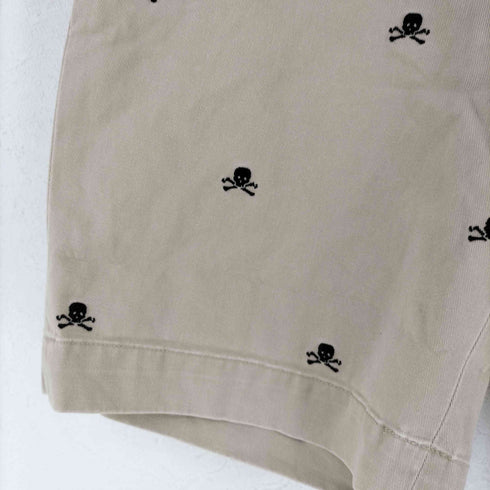 ラグビーラルフローレン Rugby Ralph Lauren スカル刺繍 チノショーツ メンズ US:30
