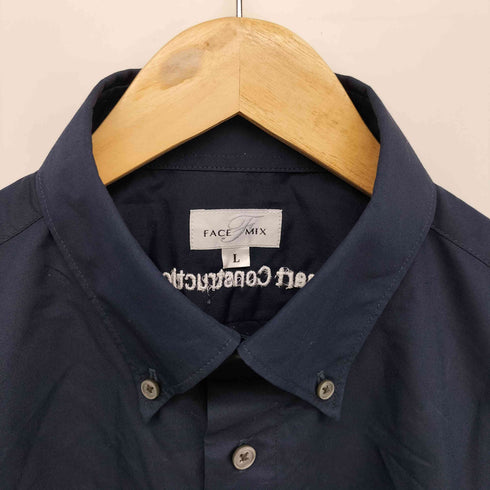 FACE MIX 企業ロゴ ボタンダウンシャツ メンズ L