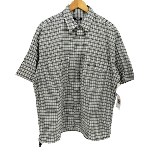 HECT 刺繍ロゴ シアサッカーチェックシャツ メンズ JPN:L