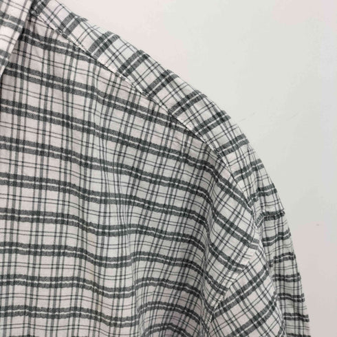 HECT 刺繍ロゴ シアサッカーチェックシャツ メンズ JPN:L