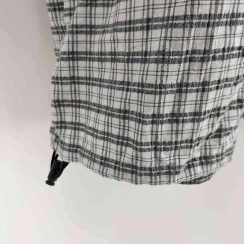 HECT 刺繍ロゴ シアサッカーチェックシャツ メンズ JPN:L