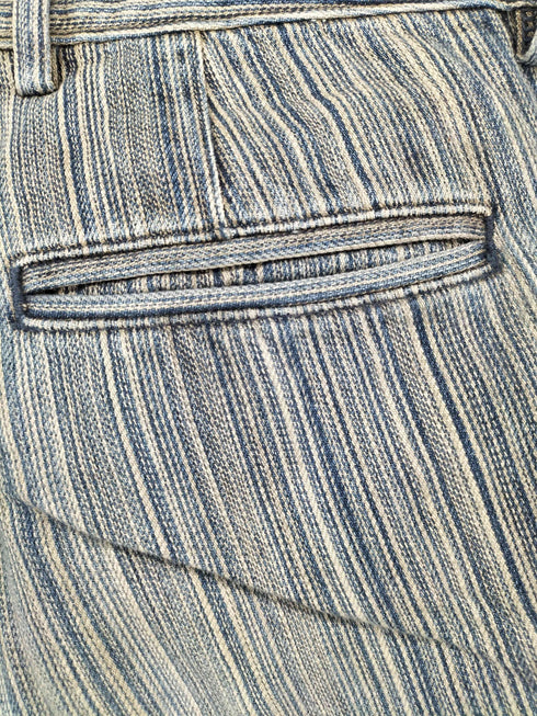 ストライプフレアカーゴパンツ Y2K レディース M