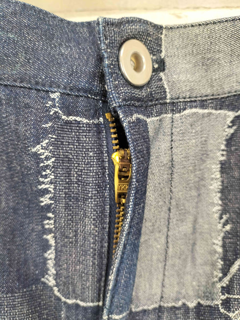 継ぎ接ぎパッチワークデザインフレアマキシスカート Y2K レディース 2