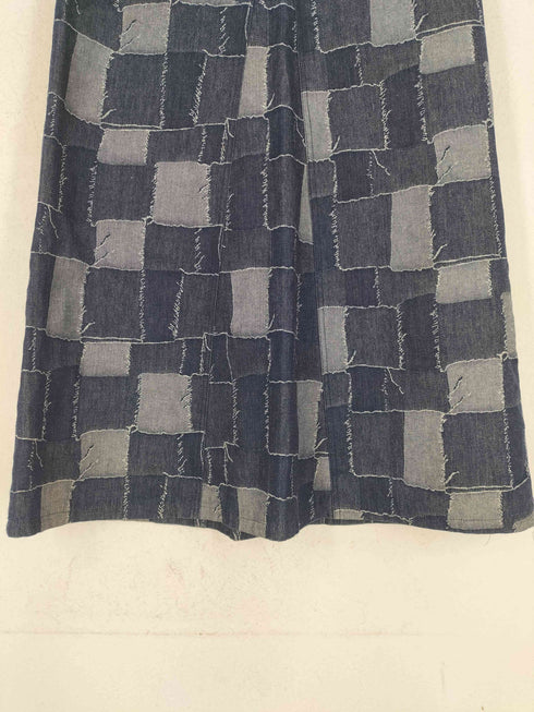 継ぎ接ぎパッチワークデザインフレアマキシスカート Y2K レディース 2