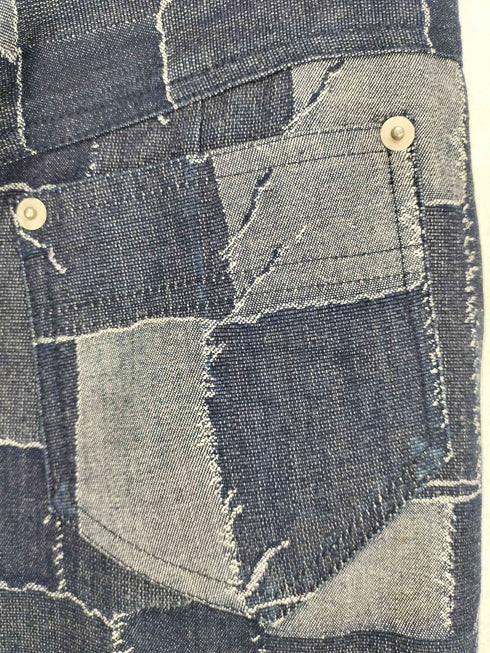 継ぎ接ぎパッチワークデザインフレアマキシスカート Y2K レディース 2