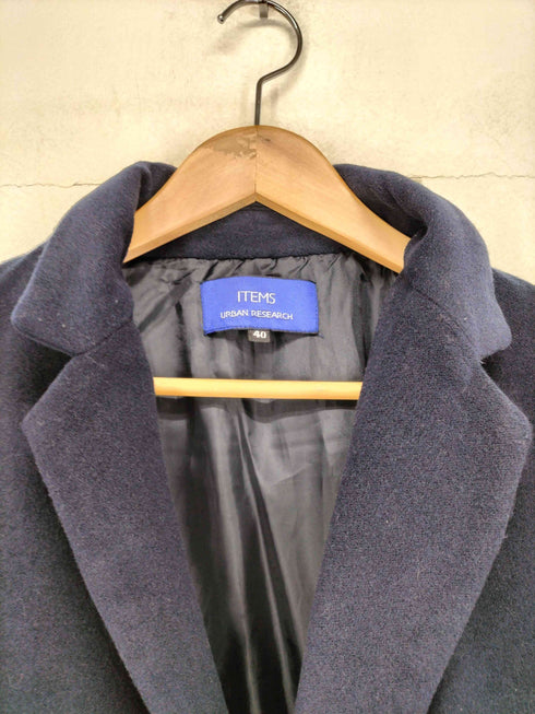アイテムズ アーバンリサーチ ITEMS URBAN RESEARCH ナイロン切替チェスターコート レディース 40
