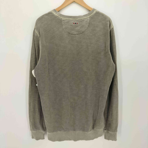 ナパピリ NAPAPIJRI 同色ロゴワッペン クルーネック スウェット プルオーバー Y2K メンズ