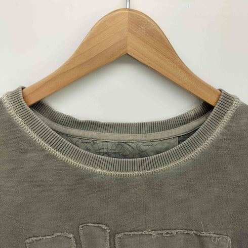 ナパピリ NAPAPIJRI 同色ロゴワッペン クルーネック スウェット プルオーバー Y2K メンズ