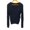 ポロバイラルフローレン Polo by RALPH LAUREN 90S ポニー Vネック コットン ケーブル ニット セーター レディース import:S