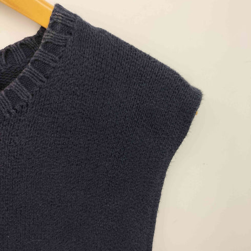 ポロバイラルフローレン Polo by RALPH LAUREN 90S PIMA COTTON ポニー 刺繍 クルーネック コットン ニット ベスト メンズ import:L