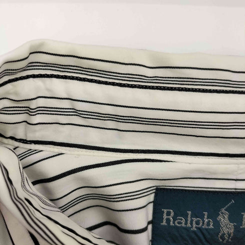 ラルフローレン RALPH LAUREN 90S CUSTOM FIT ポニー刺繍 ボタンダウン L/S ストライプ シャツ メンズ import:XL