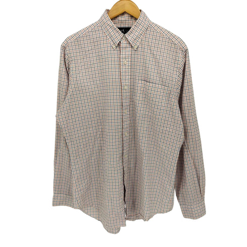 ラルフローレン RALPH LAUREN 90S CLASSIC FIT ポニー無し タッタ―ソール チェック L/S シャツ メンズ 15-1/2