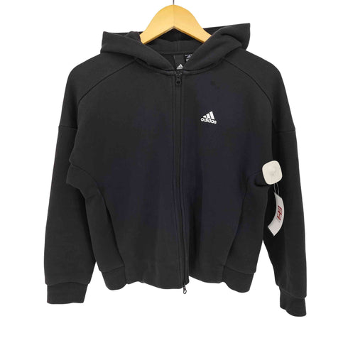 アディダス adidas 20SS ロゴ 袖 プリント ジップアップ パーカー レディース import:S