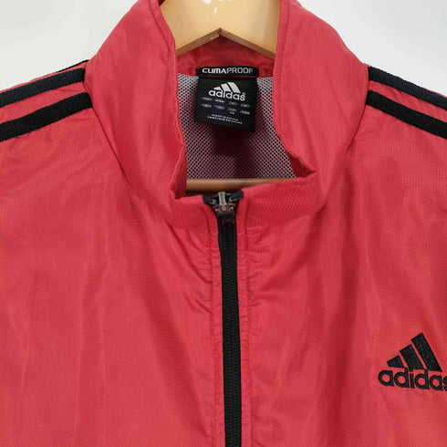 アディダス adidas CLIMAPROOF パフォーマンスロゴ刺繍 スリーライン ジップアップジャケット メンズ XO