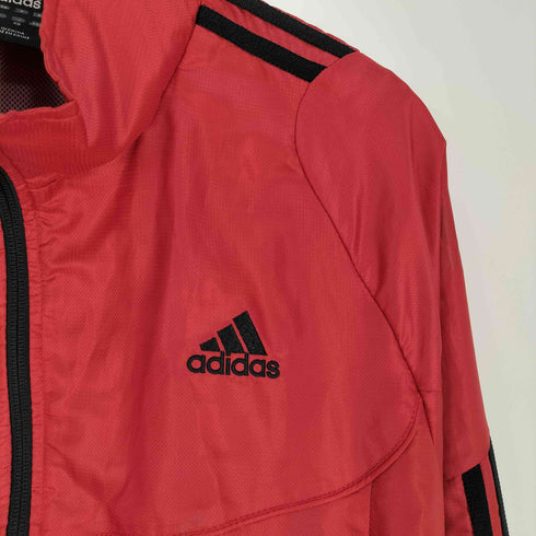 アディダス adidas CLIMAPROOF パフォーマンスロゴ刺繍 スリーライン ジップアップジャケット メンズ XO