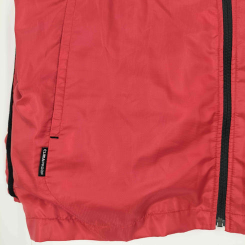 アディダス adidas CLIMAPROOF パフォーマンスロゴ刺繍 スリーライン ジップアップジャケット メンズ XO