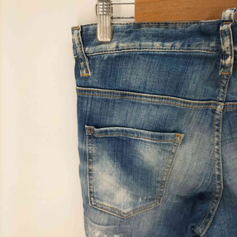 ディースクエアード DSQUARED2 22SS SKATER JEANスケータージーン ヴィンテージウォッシュクラッシュ&リペアデニム メンズ 46