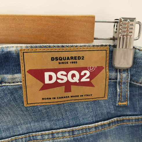 ディースクエアード DSQUARED2 22SS SKATER JEANスケータージーン ヴィンテージウォッシュクラッシュ&リペアデニム メンズ 46
