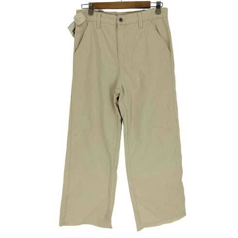 ザラ ZARA ジップフライ カットオフ ワイド バギー デニム パンツ メンズ 38