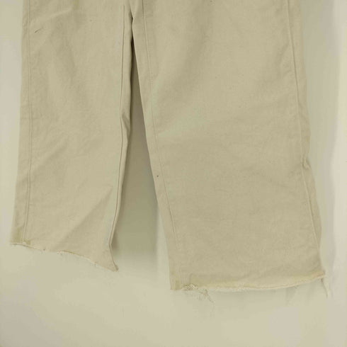 ザラ ZARA ジップフライ カットオフ ワイド バギー デニム パンツ メンズ 38