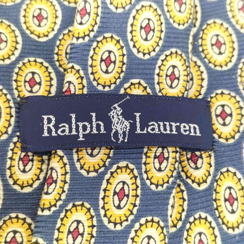 ラルフローレン RALPH LAUREN 総柄 シルク ネクタイ メンズ