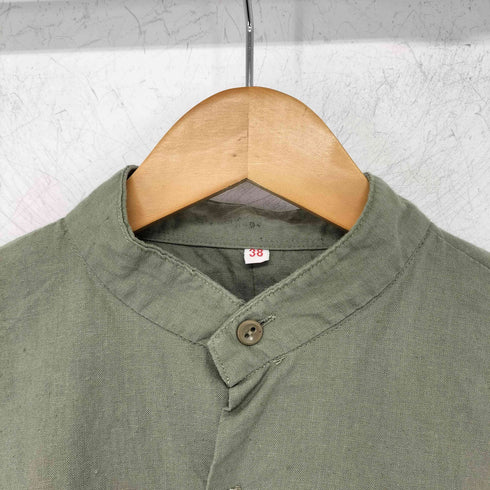 ジャーマンアーミー GERMAN ARMY チェコ軍 ミリタリー スリーピング バンドカラー L/S シャツ カットソー メンズ 38