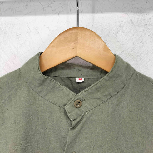 ジャーマンアーミー GERMAN ARMY チェコ軍 ミリタリー スリーピング  バンドカラー L/S シャツ カットソー メンズ  38