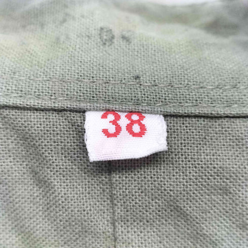 ジャーマンアーミー GERMAN ARMY チェコ軍 ミリタリー スリーピング  バンドカラー L/S シャツ カットソー メンズ  38