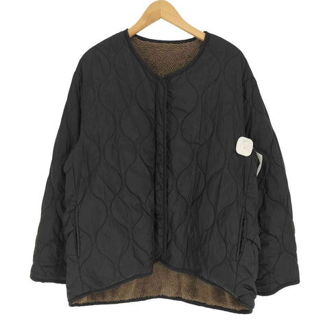 ミディウミ MidiUmi ジップアップ キルティングジャケット ボアリバーシブル レディース