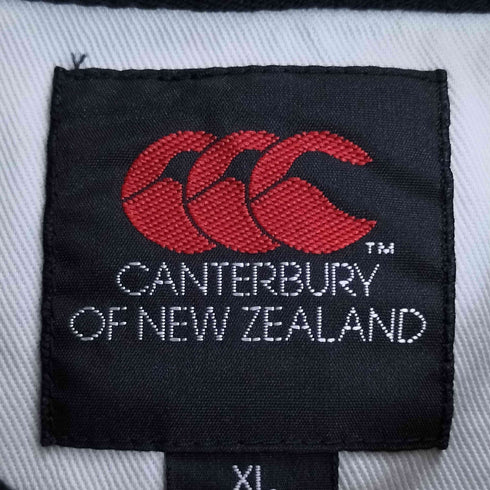 カンタベリー CANTERBURY ロゴ刺繍 鹿の子 半袖 ポロシャツ メンズ import:XL