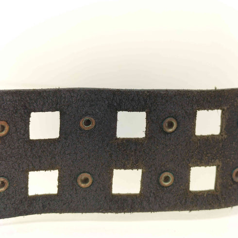 ジェイリンドバーグ J.LINDEBERG ロゴ刻印 スタッズ レザーベルト メンズ