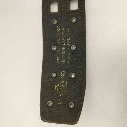 ジェイリンドバーグ J.LINDEBERG ロゴ刻印 スタッズ レザーベルト メンズ