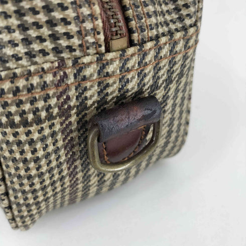 ポロラルフローレン POLO RALPH LAUREN PVCレザー 千鳥格子 セカンドバック メンズ