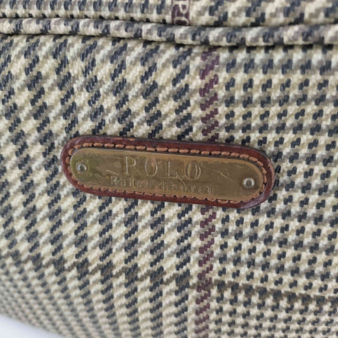 ポロラルフローレン POLO RALPH LAUREN PVCレザー 千鳥格子 セカンドバック メンズ