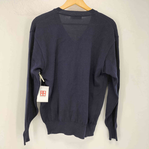 バーバリーズ BURBERRYS ロゴ刺繍 ゴルフウェア 長袖 Vネックニット メンズ JPN:M