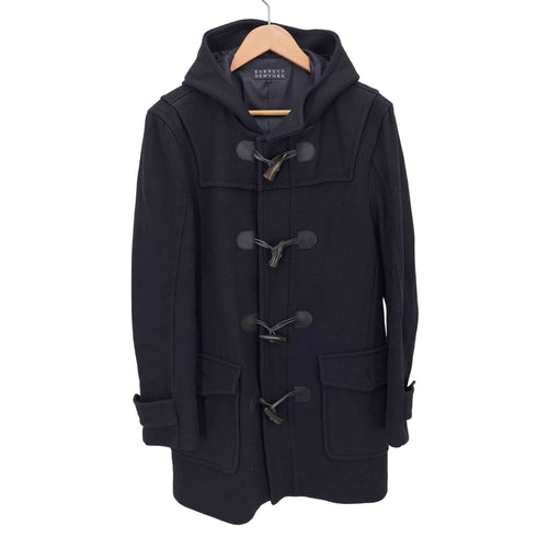 バーニーズニューヨーク BARNEYS NEWYORK ウール混 フーデッドダッフルコート メンズ JPN:L