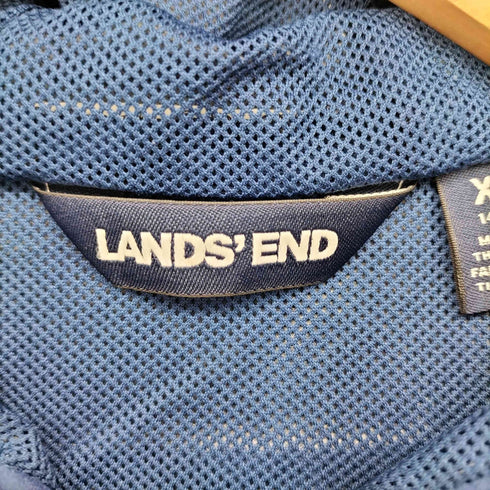 ランズエンド LANDS END 裏地メッシュ リップストップ ジップアップ フーディ ジャケット メンズ import:XL