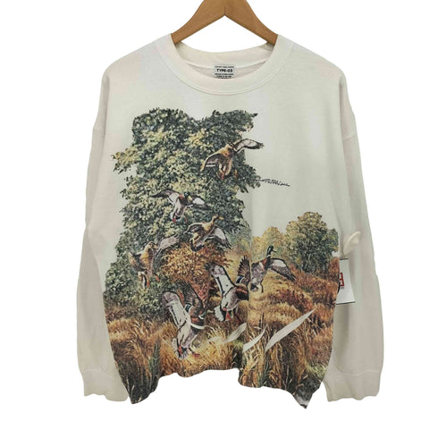 エレファントトライバルファブリックス ELEPHANT TRIBAL FABRICS 22AW DUCK GRAPHIC SWEAT 昇華転写プリント 裏起毛スウェット メンズ JPN:M