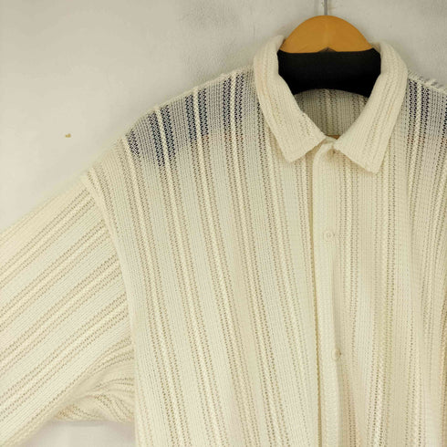 ビームス BEAMS メッシュ オープンカラーシャツ メンズ JPN:L