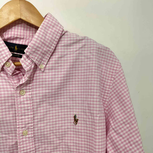 ラルフローレン RALPH LAUREN ポニー刺繍 ギンガムチェック ボタンダウンシャツ メンズ import:XL