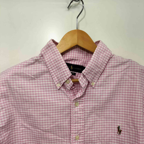 ラルフローレン RALPH LAUREN ポニー刺繍 ギンガムチェック ボタンダウンシャツ メンズ import:XL