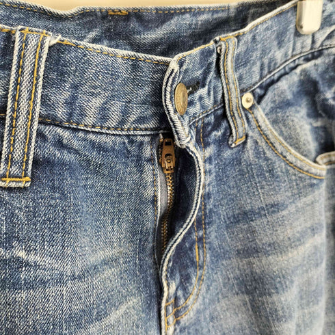 ハムネット HAMNETT 5ポケット ジップフライ ストレート デニム パンツ メンズ S